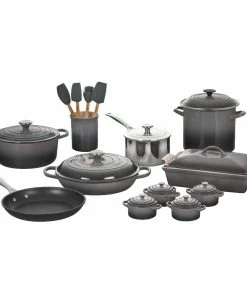Le Creuset 20-Piece Mixed Material Cookware Set | Oyster