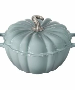 Le Creuset 4 Qt. Pumpkin Cocotte | Sea Salt