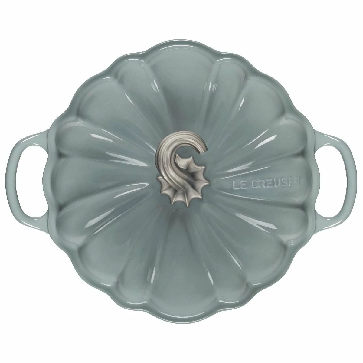 Le Creuset 4 Qt. Pumpkin Cocotte | Sea Salt 6 Le Creuset 4 Qt. Pumpkin Cocotte | Sea Salt - Image 4