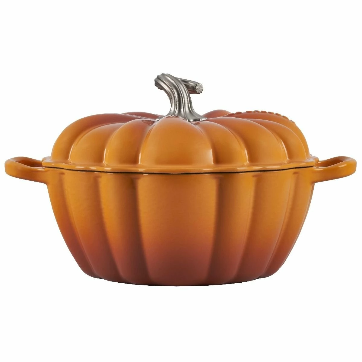 Le Creuset 4 Qt. Pumpkin Cocotte | Persimmon 4 Le Creuset 4 Qt. Pumpkin Cocotte | Persimmon - Image 2