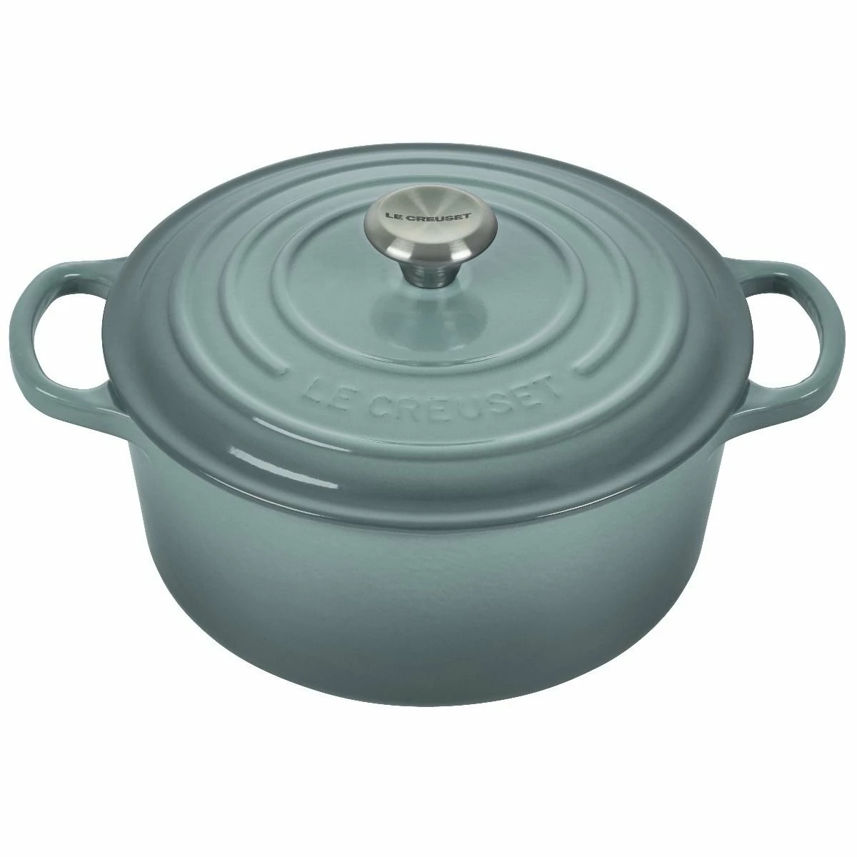Le Creuset 3.5 Qt. Round Signature Dutch Oven With Stainless Steel Knob| Sea Salt 3 Le Creuset 3.5 Qt. Round Signature Dutch Oven With Stainless Steel Knob| Sea Salt