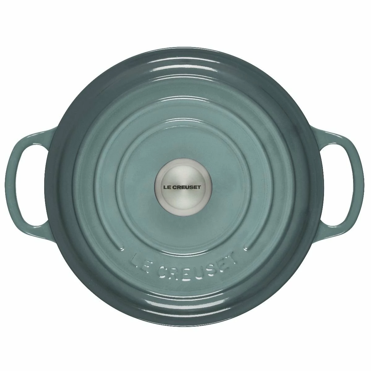 Le Creuset 3.5 Qt. Round Signature Dutch Oven With Stainless Steel Knob| Sea Salt 5 Le Creuset 3.5 Qt. Round Signature Dutch Oven With Stainless Steel Knob| Sea Salt - Image 3