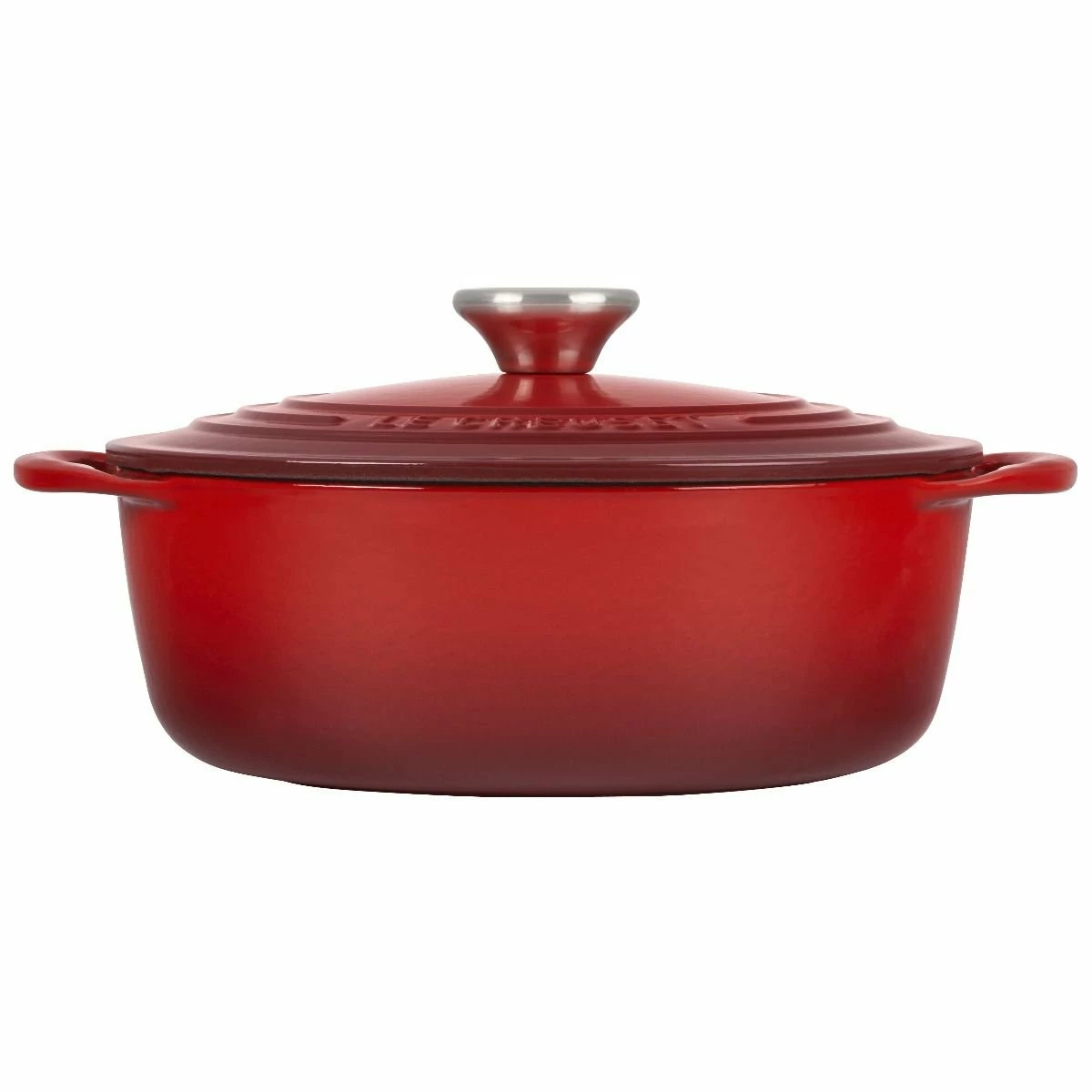Le Creuset 2.75 Qt. Shallow Round Dutch Oven | Cerise 4 Le Creuset 2.75 Qt. Shallow Round Dutch Oven | Cerise - Image 2
