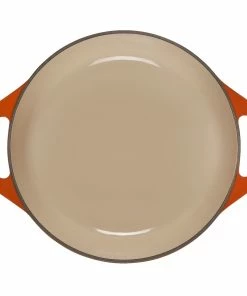 Le Creuset 2.75 Qt. Shallow Round Dutch Oven | Flame -Cookware Sets Shop rs18085 2.75qtshallowrdflame 4