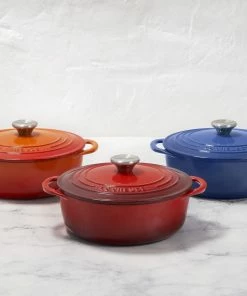 Le Creuset 2.75 Qt. Shallow Round Dutch Oven | Flame -Cookware Sets Shop rs18591 2.75 ovens 1