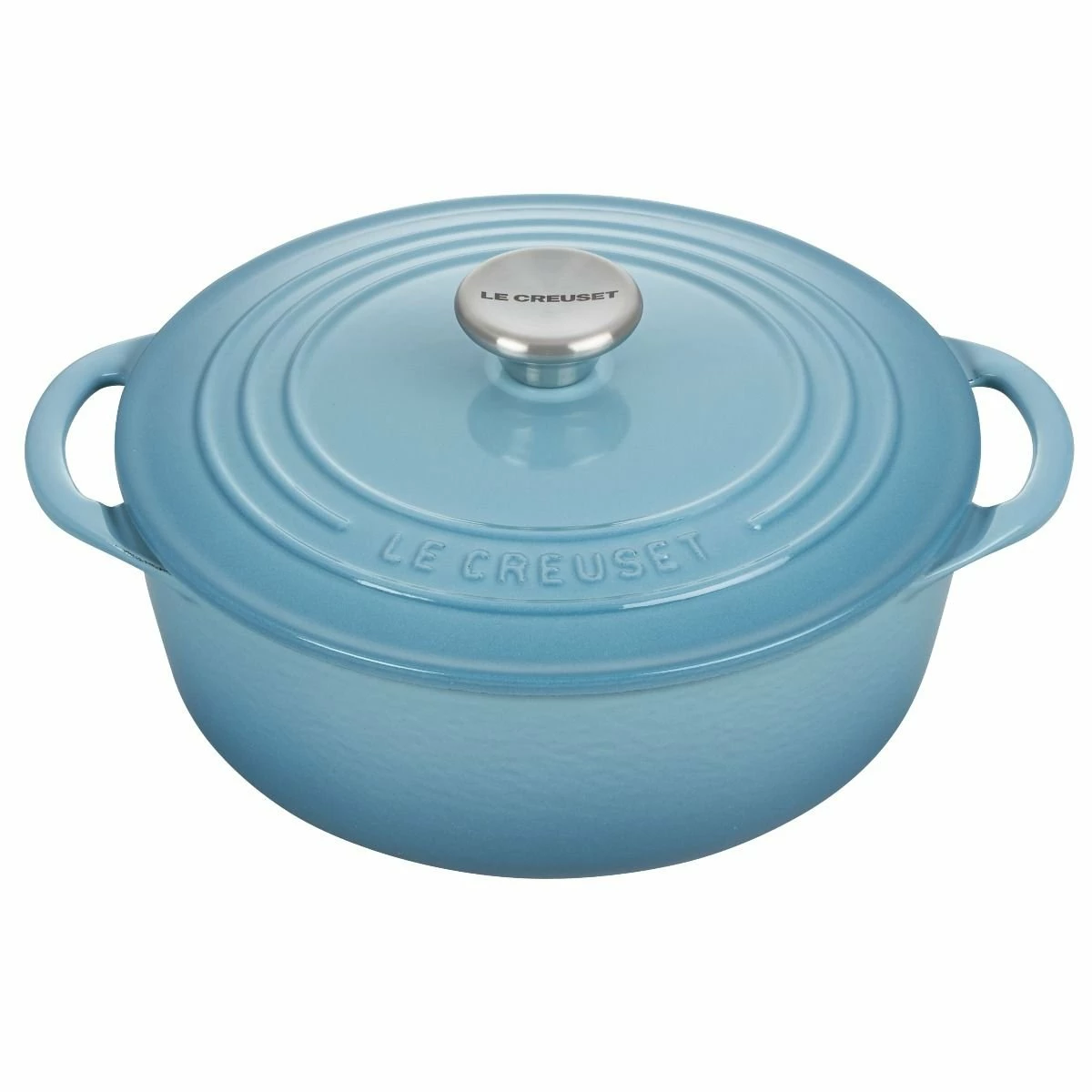Le Creuset 2.75 Qt. Shallow Round Dutch Oven | Caribbean 3 Le Creuset 2.75 Qt. Shallow Round Dutch Oven | Caribbean