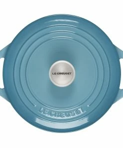 Le Creuset 2.75 Qt. Shallow Round Dutch Oven | Caribbean 9 Le Creuset 2.75 Qt. Shallow Round Dutch Oven | Caribbean -Cookware Sets Shop rs18936 l2545 2217ss 3