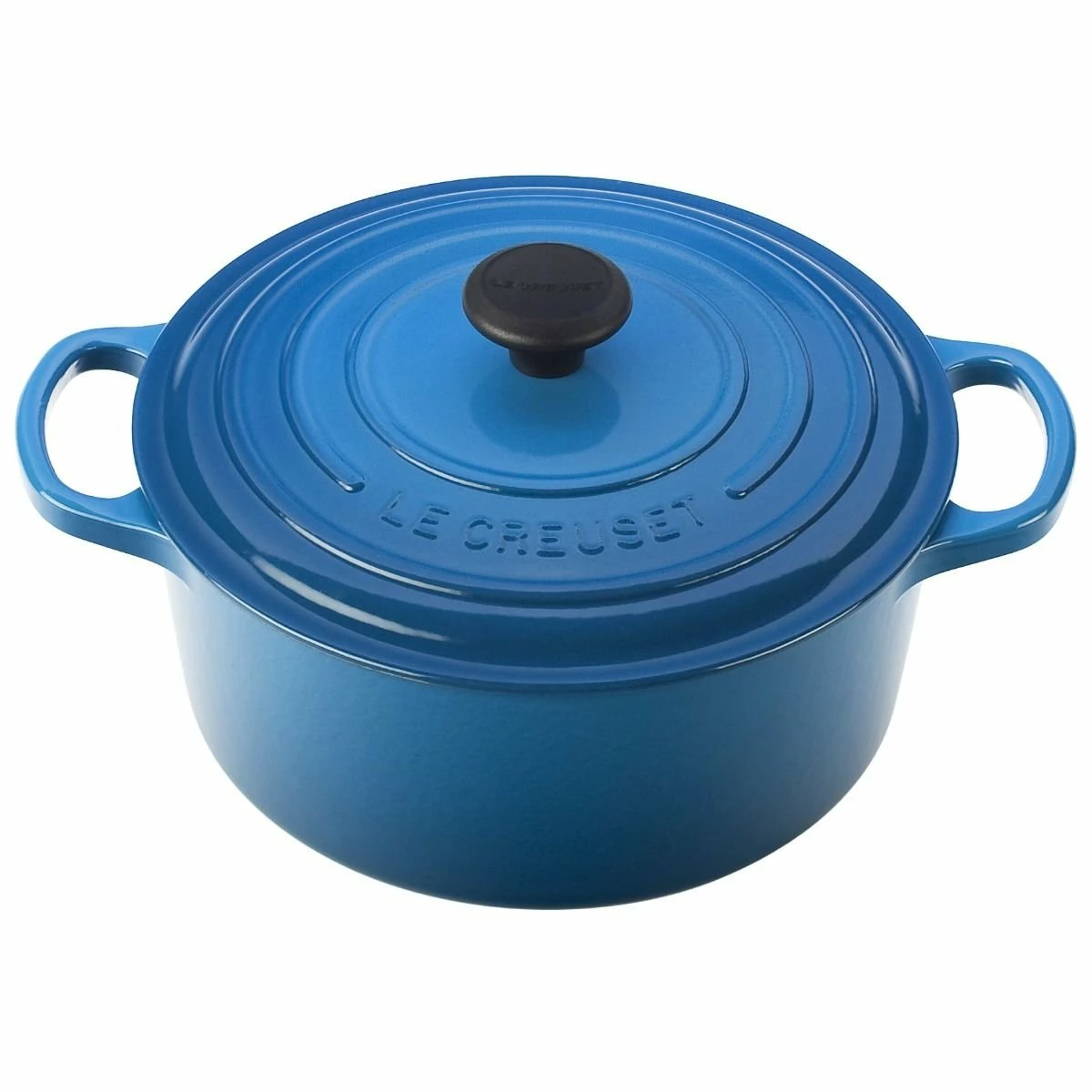 Le Creuset 4.5 Qt. Round Signature Cast Iron Dutch Oven | Marseille Blue 3 Le Creuset 4.5 Qt. Round Signature Cast Iron Dutch Oven | Marseille Blue