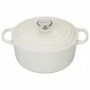 Le Creuset 4.5 Qt. Round Signature Dutch Oven With Stainless Steel Knob | White -Cookware Sets Shop rs7342 l2501 2416ss lpr