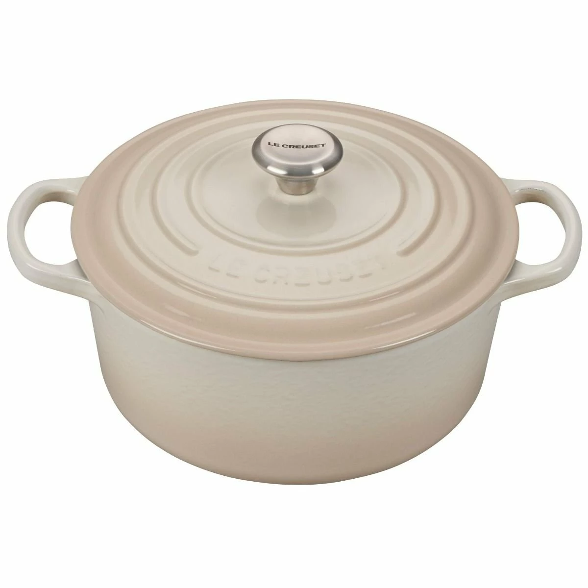 Le Creuset 3.5 Qt. Round Signature Dutch Oven With Stainless Steel Knob | Meringue White 3 Le Creuset 3.5 Qt. Round Signature Dutch Oven With Stainless Steel Knob | Meringue White