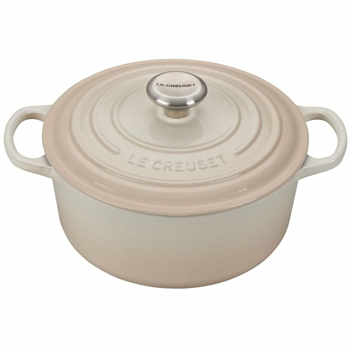 Le Creuset 4.5 Qt. Round Signature Dutch Oven With Stainless Steel Knob | Meringue White 3 Le Creuset 4.5 Qt. Round Signature Dutch Oven With Stainless Steel Knob | Meringue White