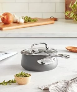 Cuisinart Contour Hard Anodized Saucepan With Cover | 1 Qt. -Cookware Sets Shop saucepanlifestyle