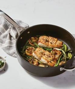 Le Creuset 4.25 Qt. Sauté Pan With Glass Lid | Toughened Nonstick Pro 11 Le Creuset 4.25 Qt. Sauté Pan With Glass Lid | Toughened Nonstick Pro -Cookware Sets Shop saute