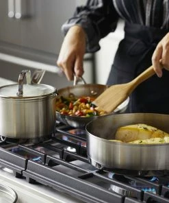 KitchenAid Non-Electrics KitchenAid Stainless Steel 3-Ply Cookware Set | 11-Piece -Cookware Sets Shop sauteinuse