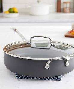 Cuisinart Contour Hard Anodized Saute Pan With Helper Handle & Cover | 5 Qt. 11 Cuisinart Contour Hard Anodized Saute Pan With Helper Handle & Cover | 5 Qt. -Cookware Sets Shop sautelifestyle