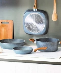 Tognana 11" Square Grill Pan | Stone & Wood Style 11 Tognana 11" Square Grill Pan | Stone & Wood Style -Cookware Sets Shop square6