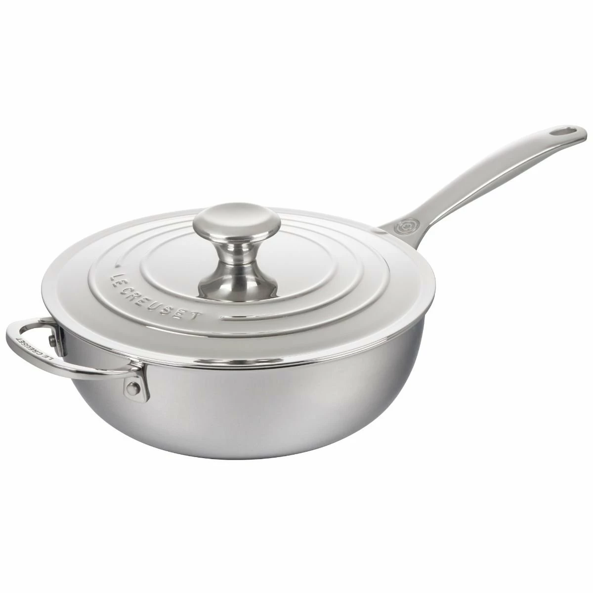 Le Creuset 3.5 Qt. Nonstick Saucier Pan | Stainless Steel 3 Le Creuset 3.5 Qt. Nonstick Saucier Pan | Stainless Steel