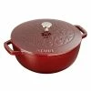 Staub 3.75 Qt Essential French Oven With Lilly Lid | Grenadine 2 Staub 3.75 Qt Essential French Oven With Lilly Lid | Grenadine -Cookware Sets Shop staub lille grenadine 11212487 1