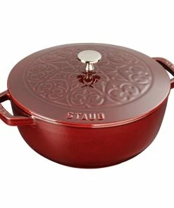 Staub 3.75 Qt Essential French Oven With Lilly Lid | Grenadine