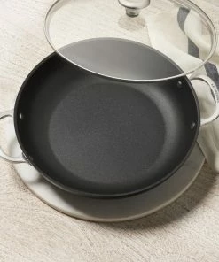 Le Creuset 4 Qt. Shallow Casserole/Braiser With Glass Lid | Toughened Nonstick Pro -Cookware Sets Shop tbraiser3