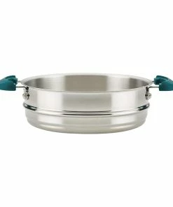 Rachael Ray 8-Piece Enameled Stacking Cookware Set | Teal Shimmer 27 Rachael Ray 8-Piece Enameled Stacking Cookware Set | Teal Shimmer -Cookware Sets Shop teal12
