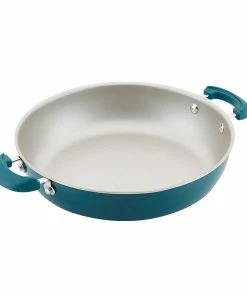 Rachael Ray 8-Piece Enameled Stacking Cookware Set | Teal Shimmer 22 Rachael Ray 8-Piece Enameled Stacking Cookware Set | Teal Shimmer -Cookware Sets Shop teal4