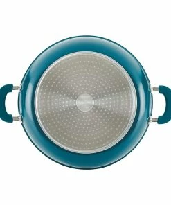 Rachael Ray 8-Piece Enameled Stacking Cookware Set | Teal Shimmer 25 Rachael Ray 8-Piece Enameled Stacking Cookware Set | Teal Shimmer -Cookware Sets Shop teal7