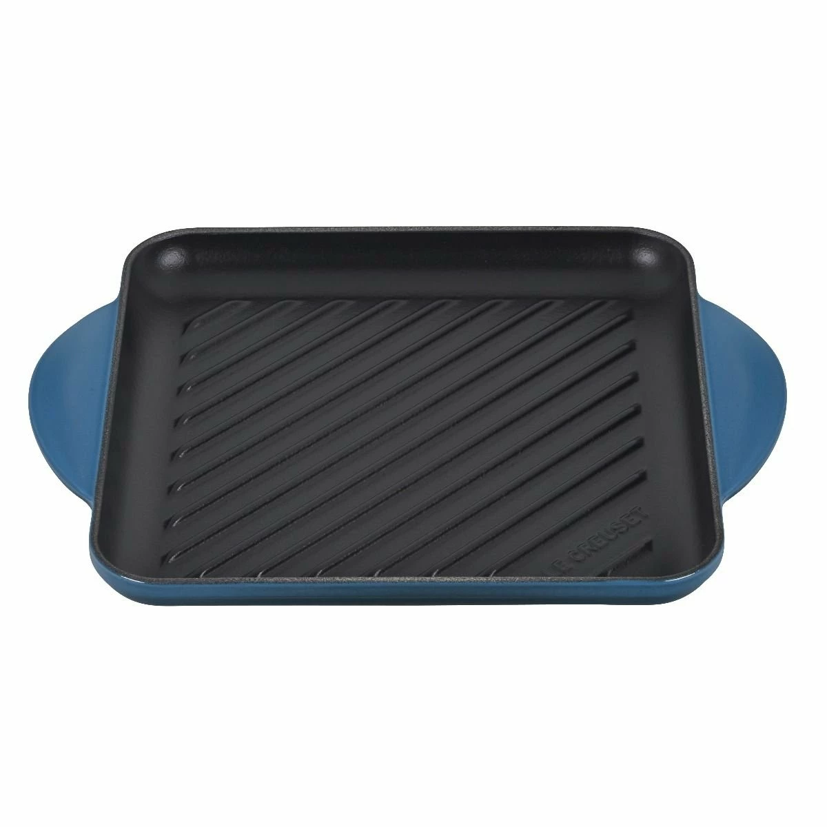 Le Creuset 9.5" Square Signature Enameled Cast Iron Grill Pan | Deep Teal 3 Le Creuset 9.5" Square Signature Enameled Cast Iron Grill Pan | Deep Teal
