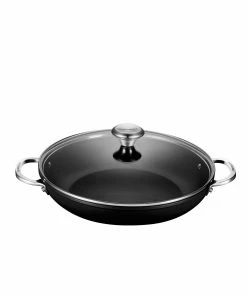 Le Creuset 4 Qt. Shallow Casserole/Braiser With Glass Lid | Toughened Nonstick Pro