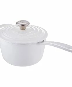 Le Creuset 10-Piece Signature Cookware Set With Stainless Steel Knobs | White -Cookware Sets Shop white sp